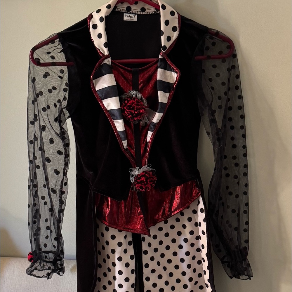 Kids Dark Vintage Clown Costume - child size large 12-14